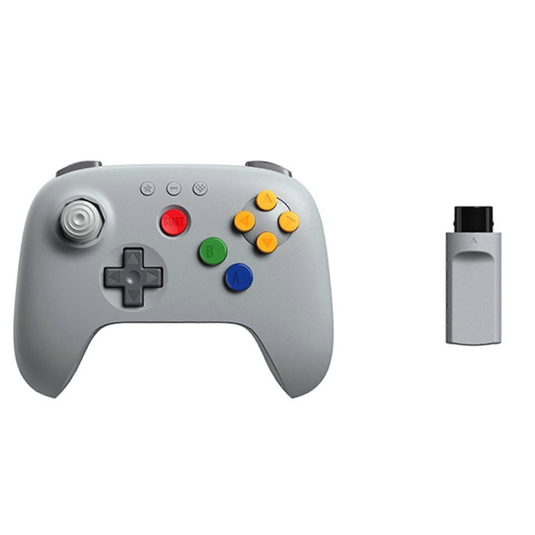N64 Bluetooth Controller with Retro Bluetooth Receiver with Hall Effect Joysticks for Analogue 3D Switch 2 Windows