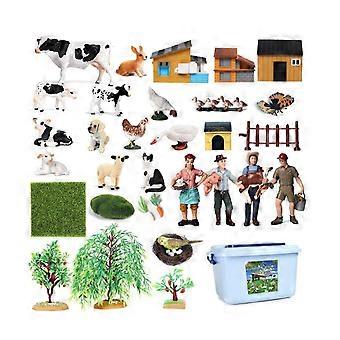 Farm Animal Playset Educational Realistic Animal Figures Gift Idea for Kids