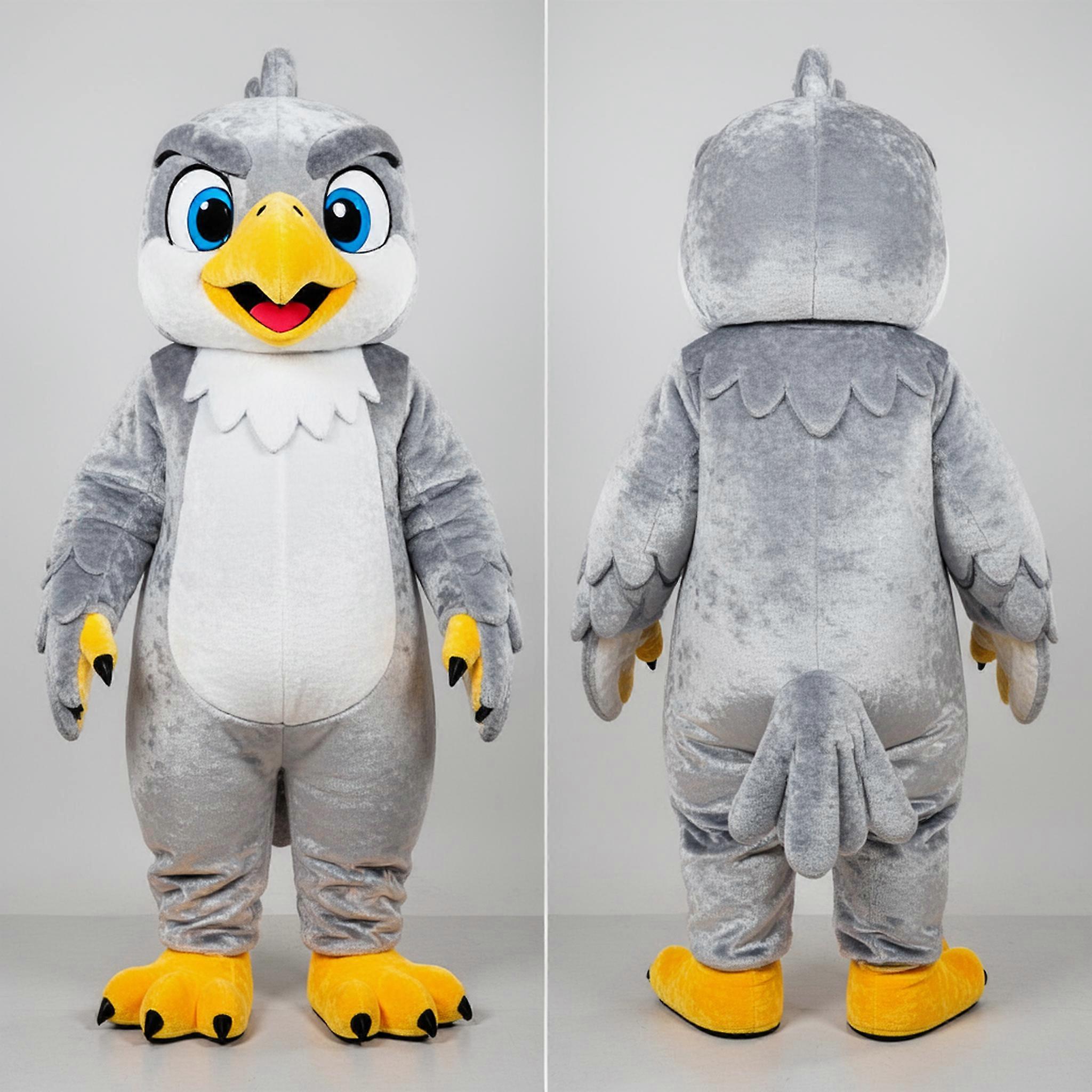 MASTICOT Silver Gleaming Hawk Mascot