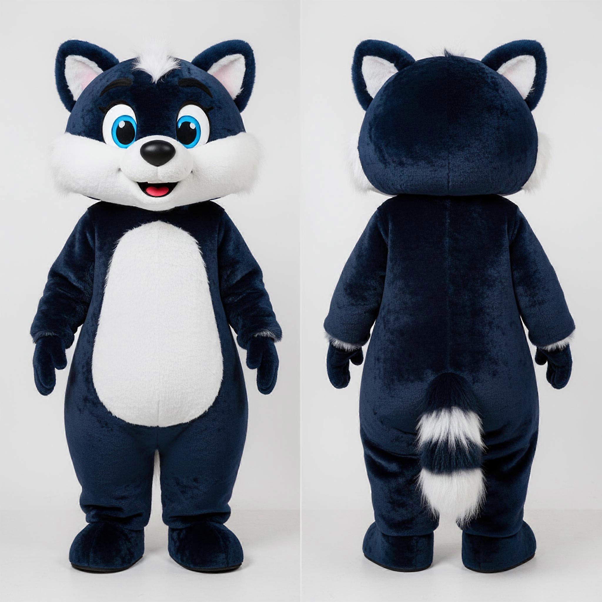 MASTICOT Navy Rounded Ermine Mascot
