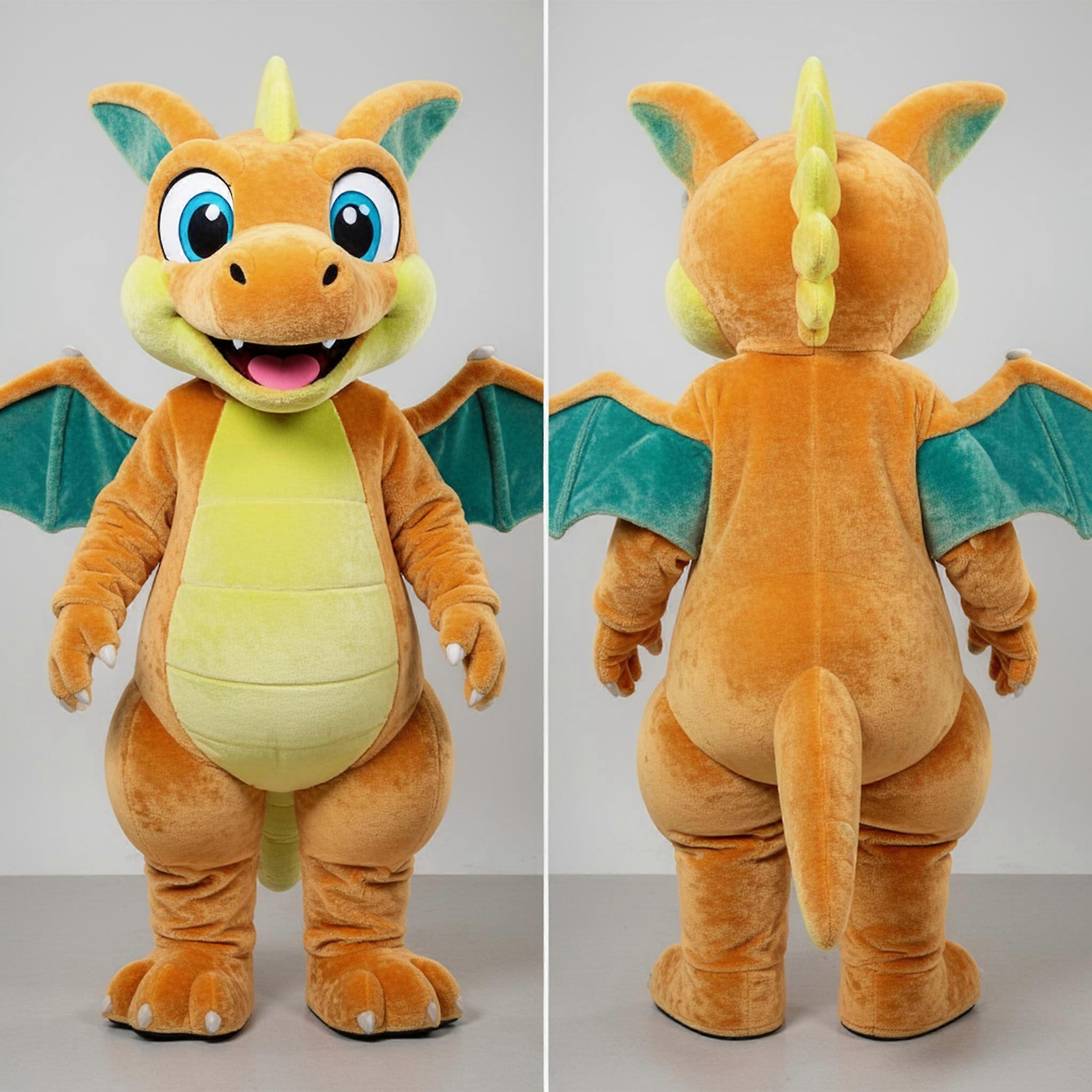 MASTICOT Velvet Tan Cartoon Dimorphodon Mascot