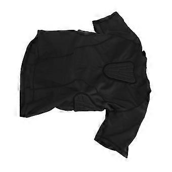 Youth Padded Compression Shirt Short Sleeve Protective Shirt Rib Chest Protector Football Shirt Protective Gear for Football Rugby Basketball YS