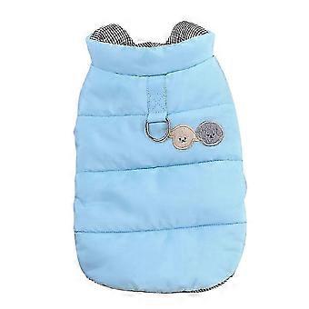 Hondenwinterkleding, warme puppyjas, geschikt voor kleine en middelgrote honden en katten, met D-ring vest, Chihuahua, Franse Bulldog kostuums S