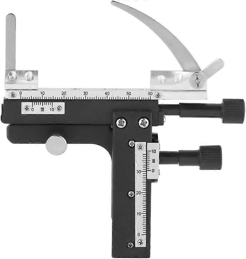 Professional X-Y Microscope Caliper Attachable Mobile Tray with Scale for Microscope