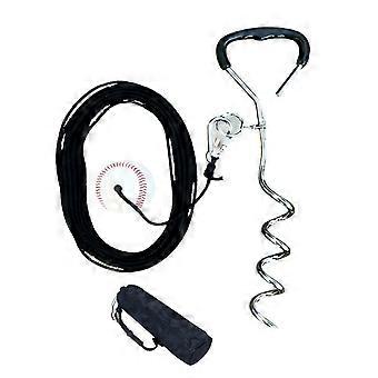 Baseball Swing and Ball, Metal Support Stand and Carry Bag for Backyard Hitting Work, Garage Warmups and Cage Use Multicolor