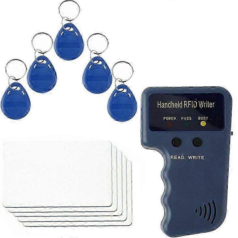 125KHz EM4100 RFID Copier Writer Duplicator Programmer Reader + T5577 EM4305 Rewritable ID Keyfobs T