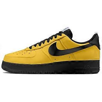 Buty do skateboardingu Nike Air Force 1 odporne na ścieranie, niskie, unisex, żółto-czarne, IQ2713-700