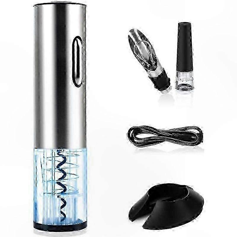 Automatic Wine Opener with Electric Corkscrew and Bottle Opener Functionality