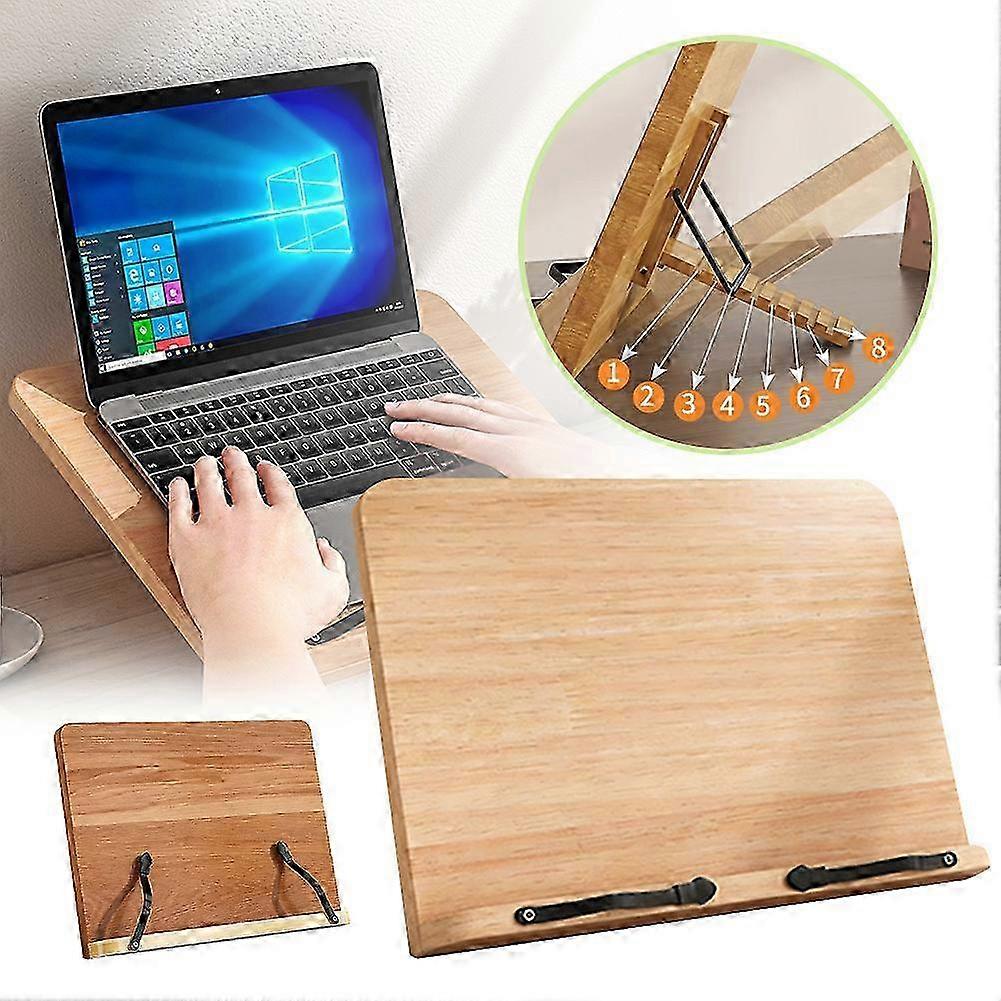 Wooden Foldable Book Stand Adjustable