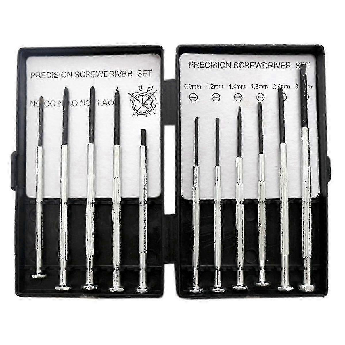 11-Pc Slotted Crosshead Screwdriver