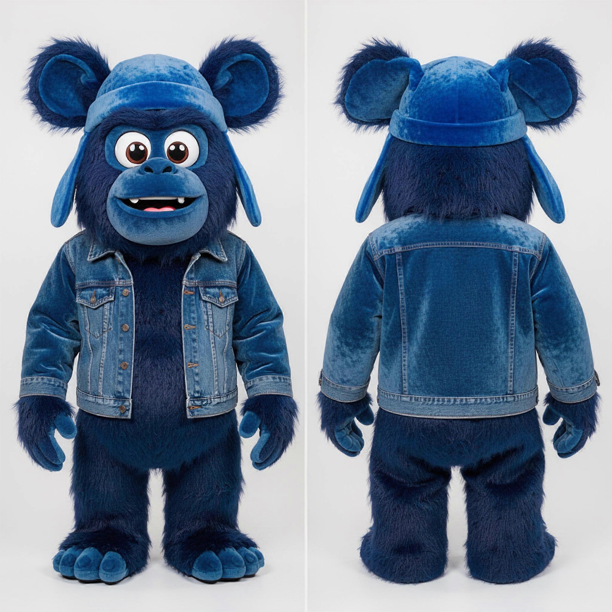 MASTICOT Sapphire Cartoon Sasquatch Mascot
