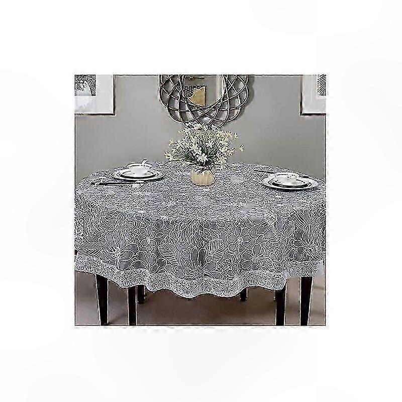Floral Round Tablecloth PVC Waterproof