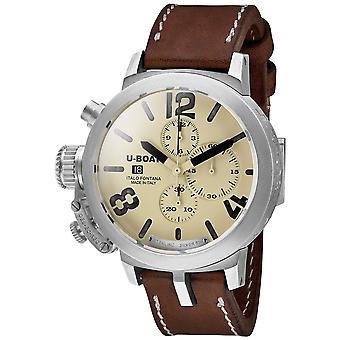 U-boat Classic Swiss Automatic Analog Men Watch with Cowskin 7452 Bracelet