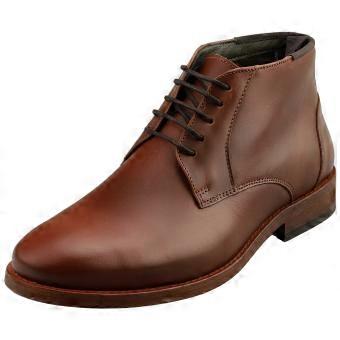 Barbour Benwell Mens Chukka Boots in Mahogany