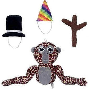 Cute Gorilla Plush With Hats Scepter Fun Design