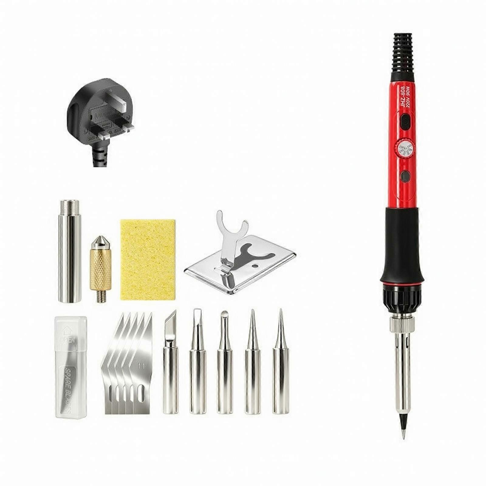 Temperature Control Soldering Iron Kit | 90W Internal-Heating heating component