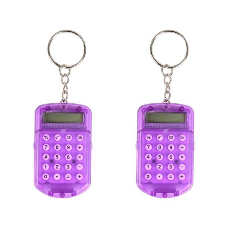 Mini Keychain Calculator Keyring Type Mini Calculator 8 Digit Display For Students And Professional Math Solution