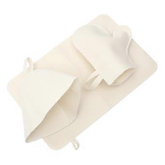 Men's Felt Sauna Hat Set with Heat Protection Glove and Comfort Pad for Bath and Spa