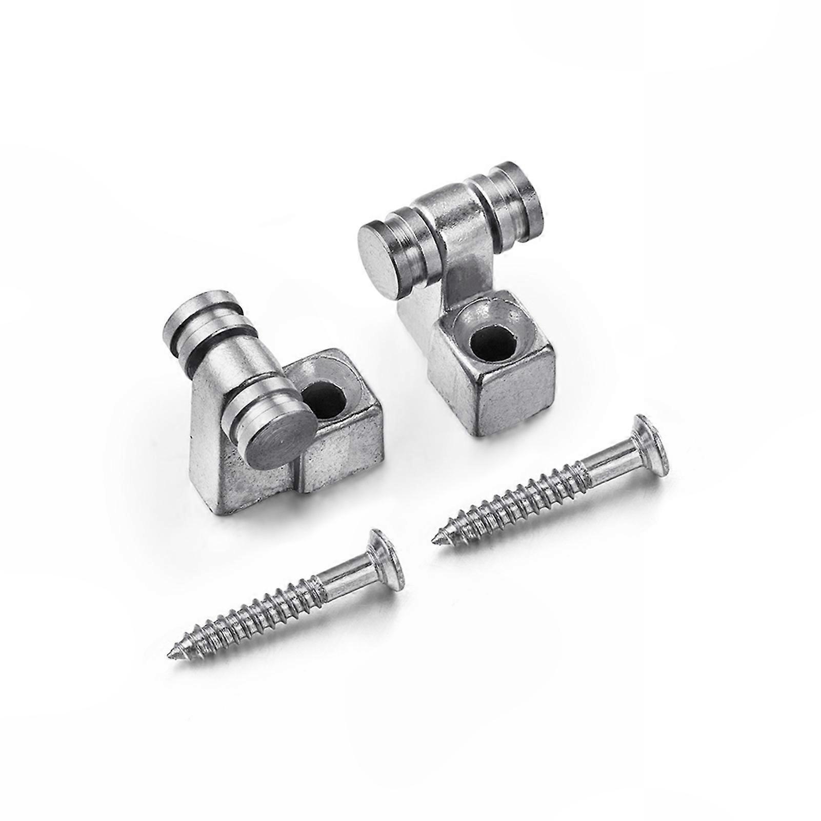 Electric Guitar String Tree Retainer Set with Metal Roller String Trees, Neck Plate & Loaded Jack Socket Plate