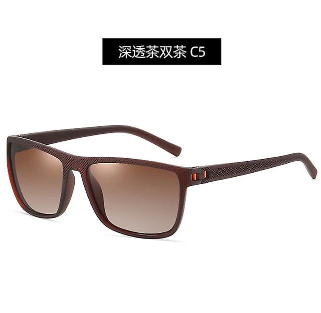 Men's Polarized Sunglasses Square Frame Outdoor Sunglasses