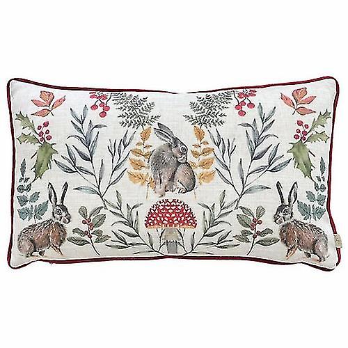 Evans Lichfield Mirrored Hare Cushion Cover