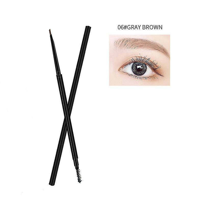 5-color Natural Makeup Small Triangle Double-headed Ultra-fine Eyebrow Pencil Waterproof Lasting Easy To Apply Makeup Cosmetics