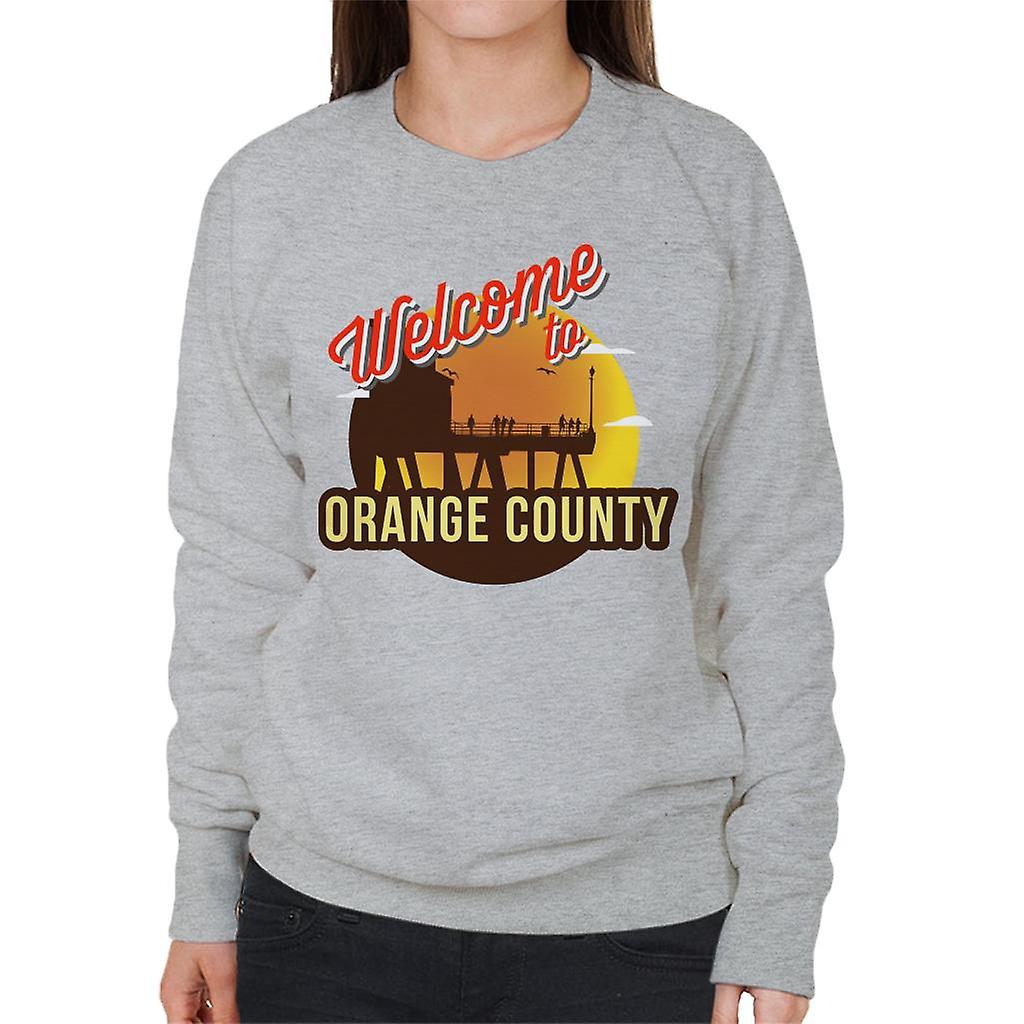 Bem-vindo a Orange County Retro mulheres de moletom