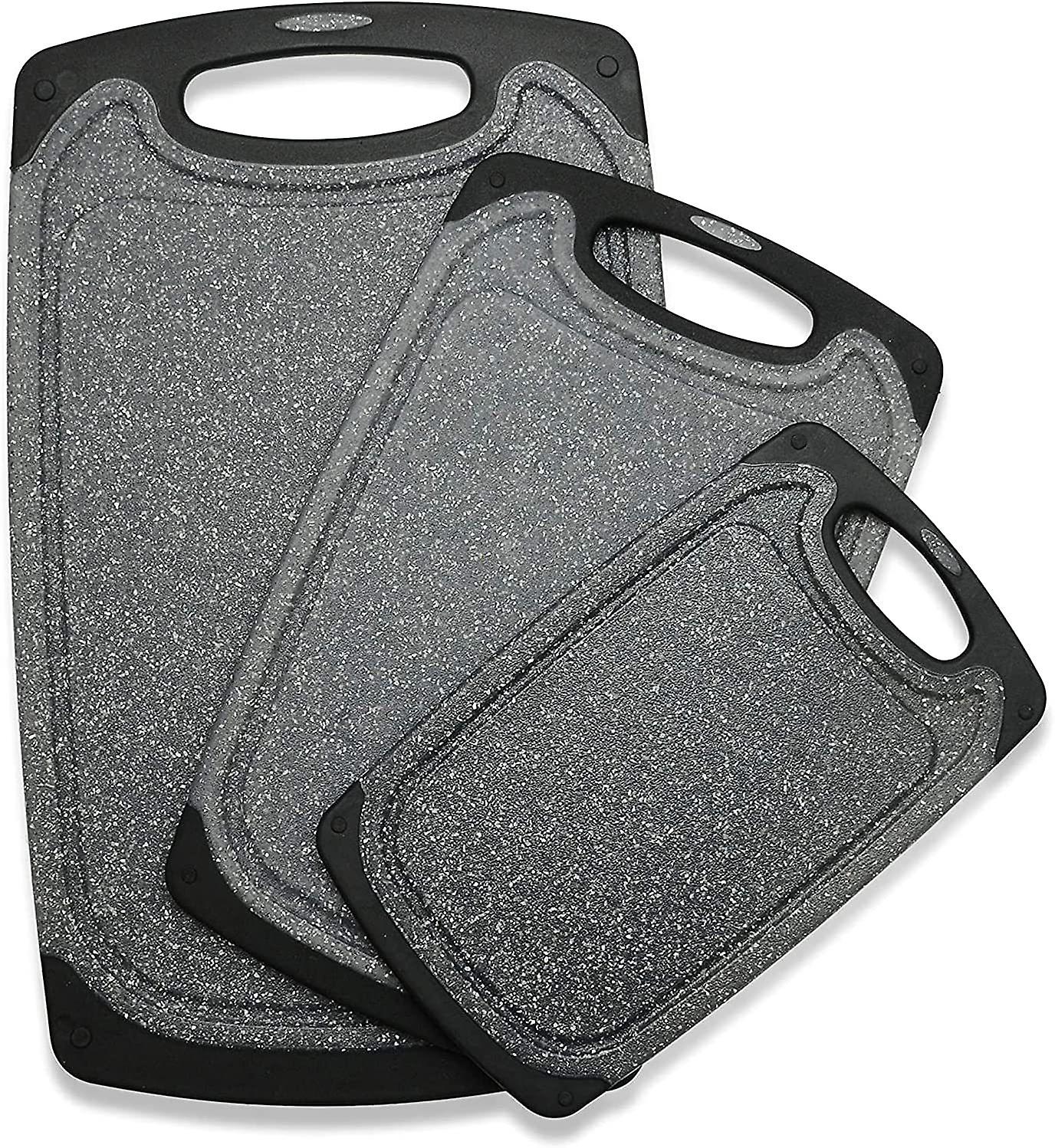 Set of 3pcs PP Plastic Cutting Boards,Various Sizes for All Occasions,Durable and Resistant