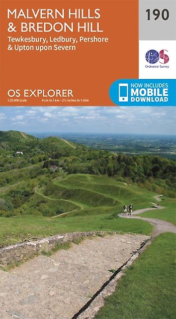 Malvern Hills And Bredon Hill by Ordnance Survey Paperback Book