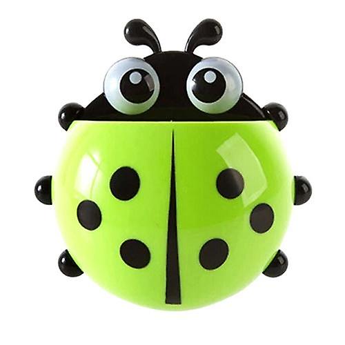Toothpaste Holder Punch-free Strong Load-bearing Ladybird Shape Toothbrush Hanging Wall Mount Rack