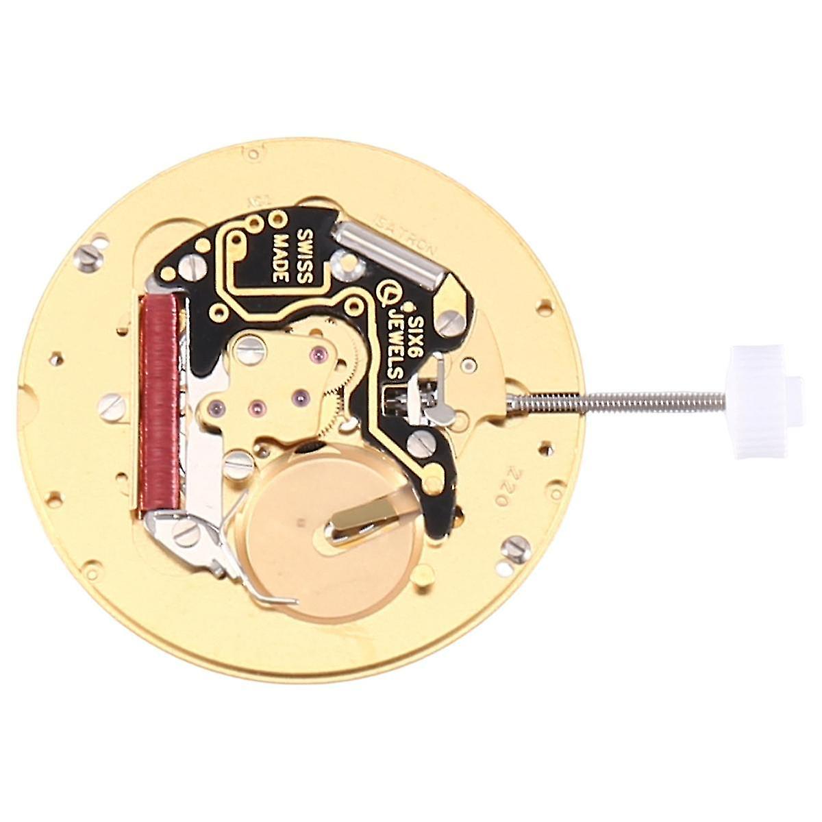 Quartz Movement Watch Accessories 6 Jewels For Isa 220 Movement Watch Date At 3 O'clock Single Cale