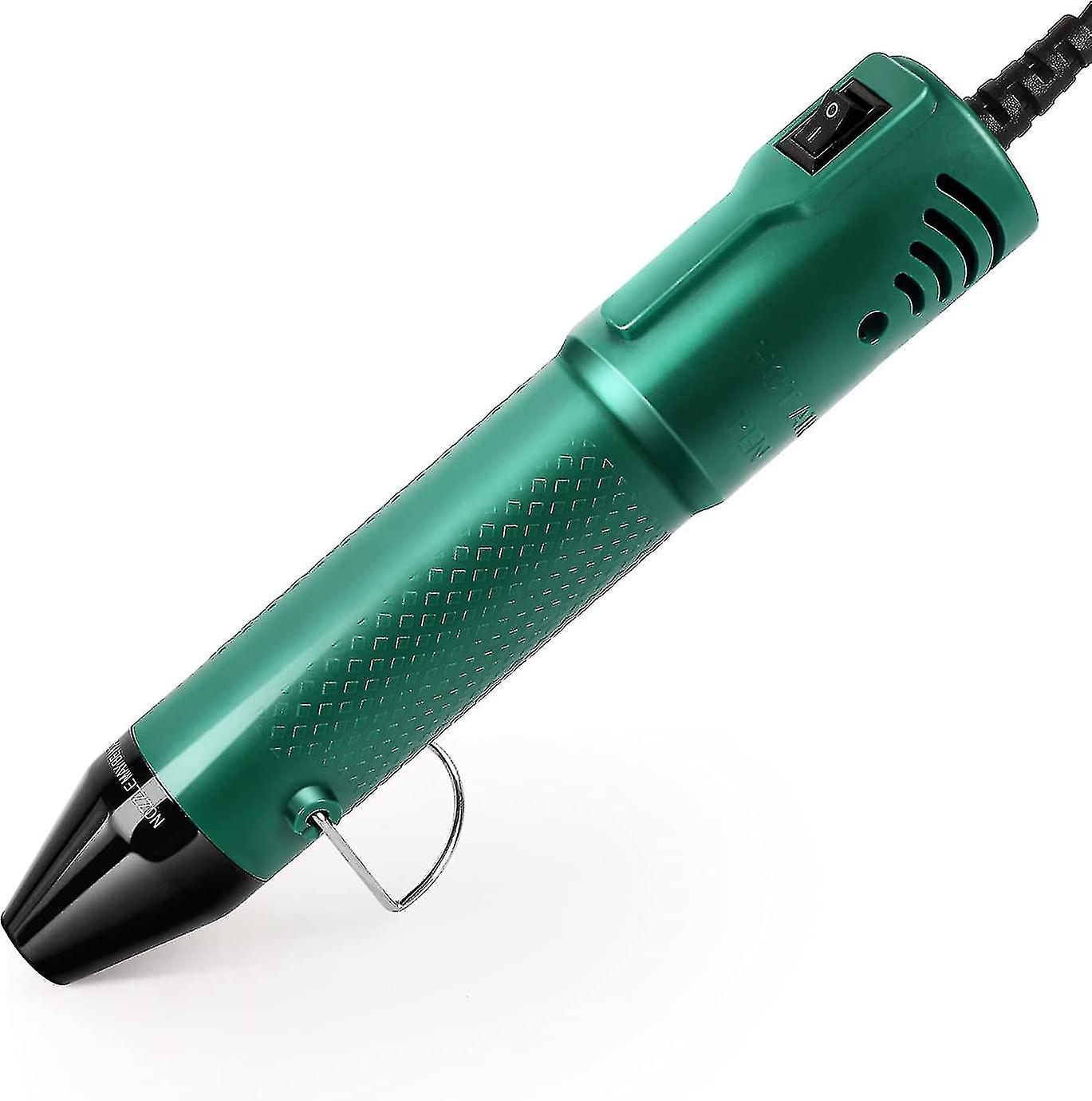 ميني بندقية الهواء الساخن 130W مسدس الحرارة المحمولة 200 أداة مع كابل بطول 1 متر للنقش الحرفي ، يتقلص التفاف ، راتنجات الايبوكسي والفينيل ، إصلاح الإلكترونيات ، ث