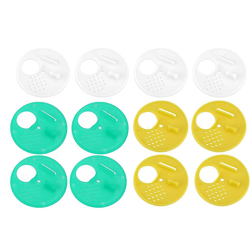 Pack of 12 round plastic beehives for beekeeping