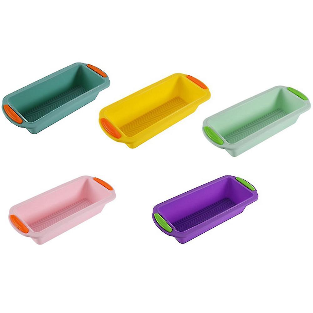 Bread Loaf Pan,5 Assorted Silic Ba Pans,non Stick Rect Silic Bread Loaf Pan,oven Bre
