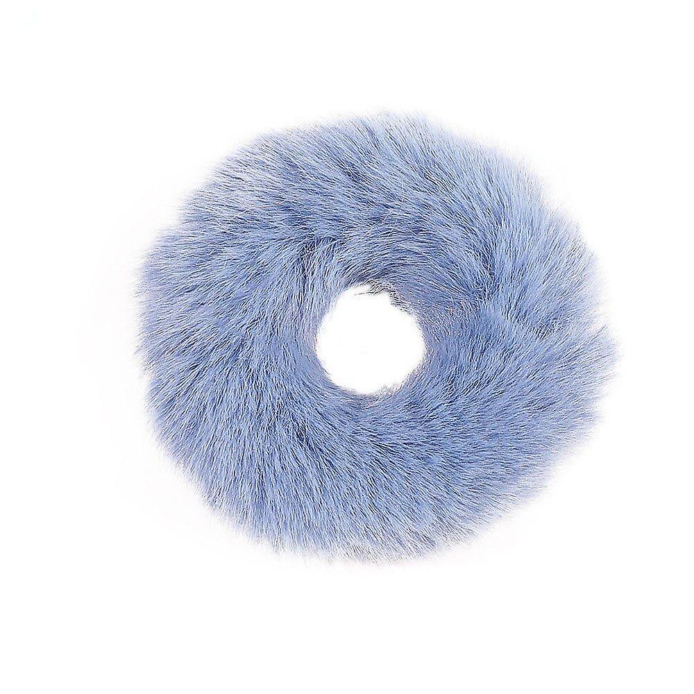Fluffy Scrunchies - Blue - 5 pcs