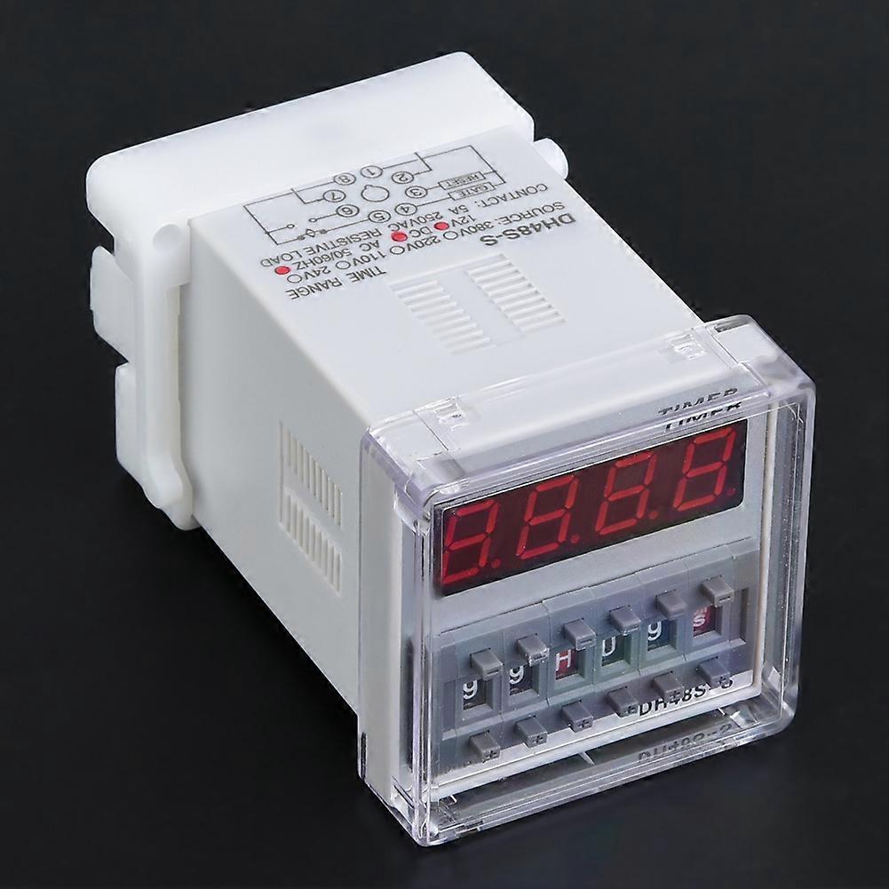 0.1s-99h 8-pin DH48s Programmable Time Delay Relay (24V AC/DC)