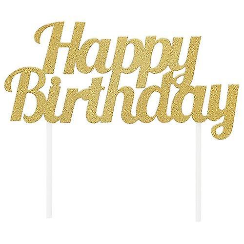 Creative Party Glitter Happy Birthday Cake Topper