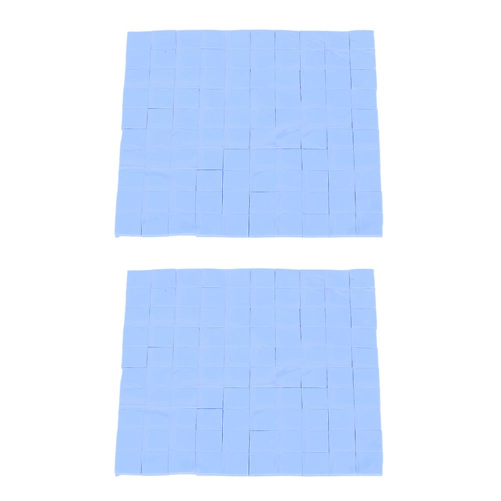 2Pcs Thermal Silicone Heatsink Pad for CPU Cooling Conductive Cooler 100 x 100 x 1mm