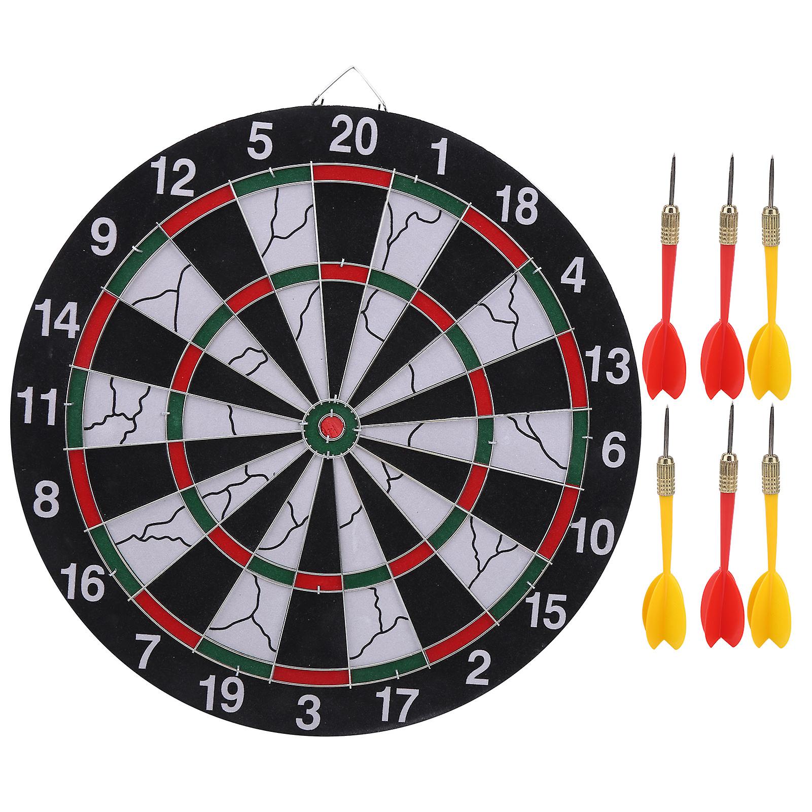 15-Inch Double-Sided Flocking Dartboard for Home and Competitive Play