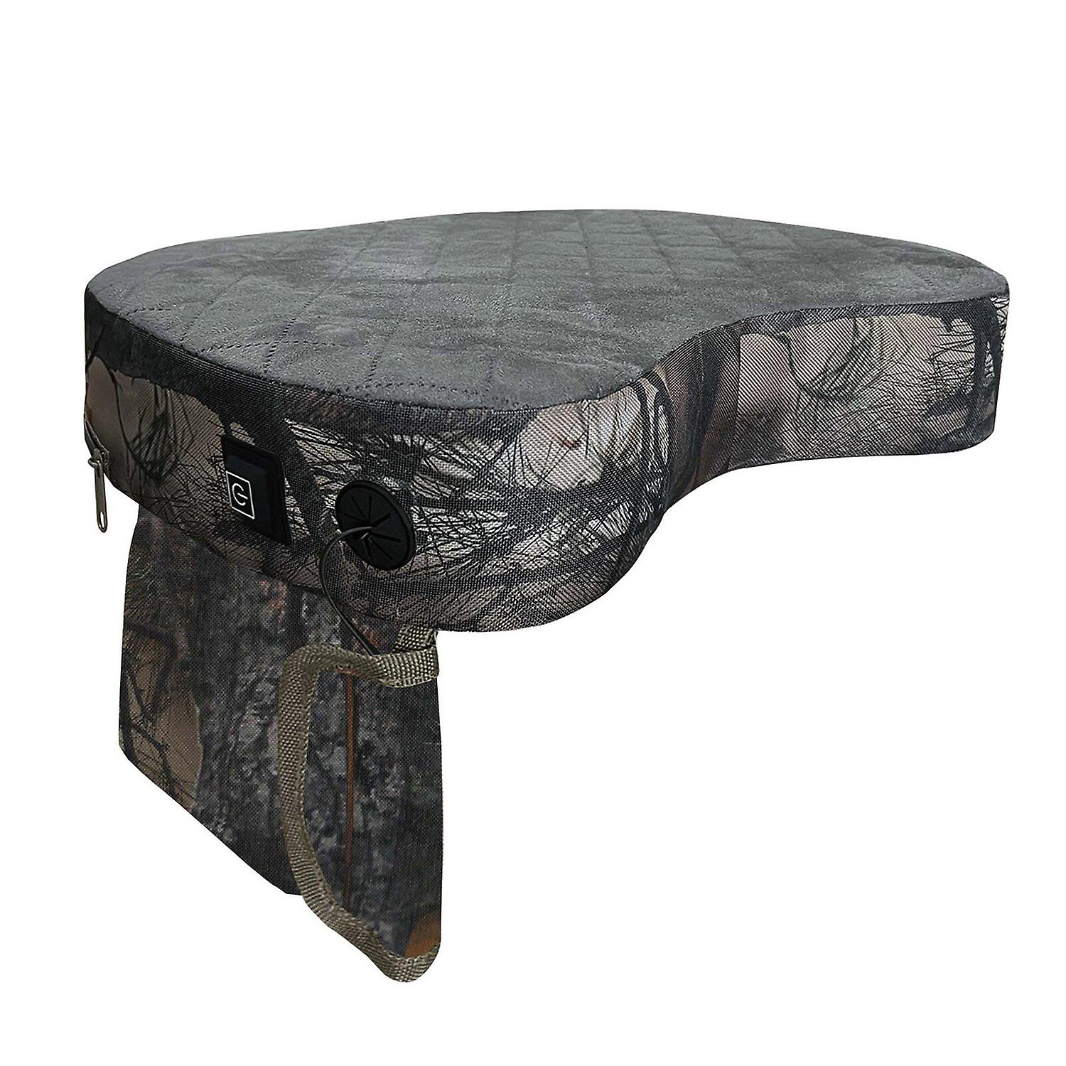 Portable Outdoor Heated Seat Pad, USB Powered, 3-Level Heat Control, Camo Pattern