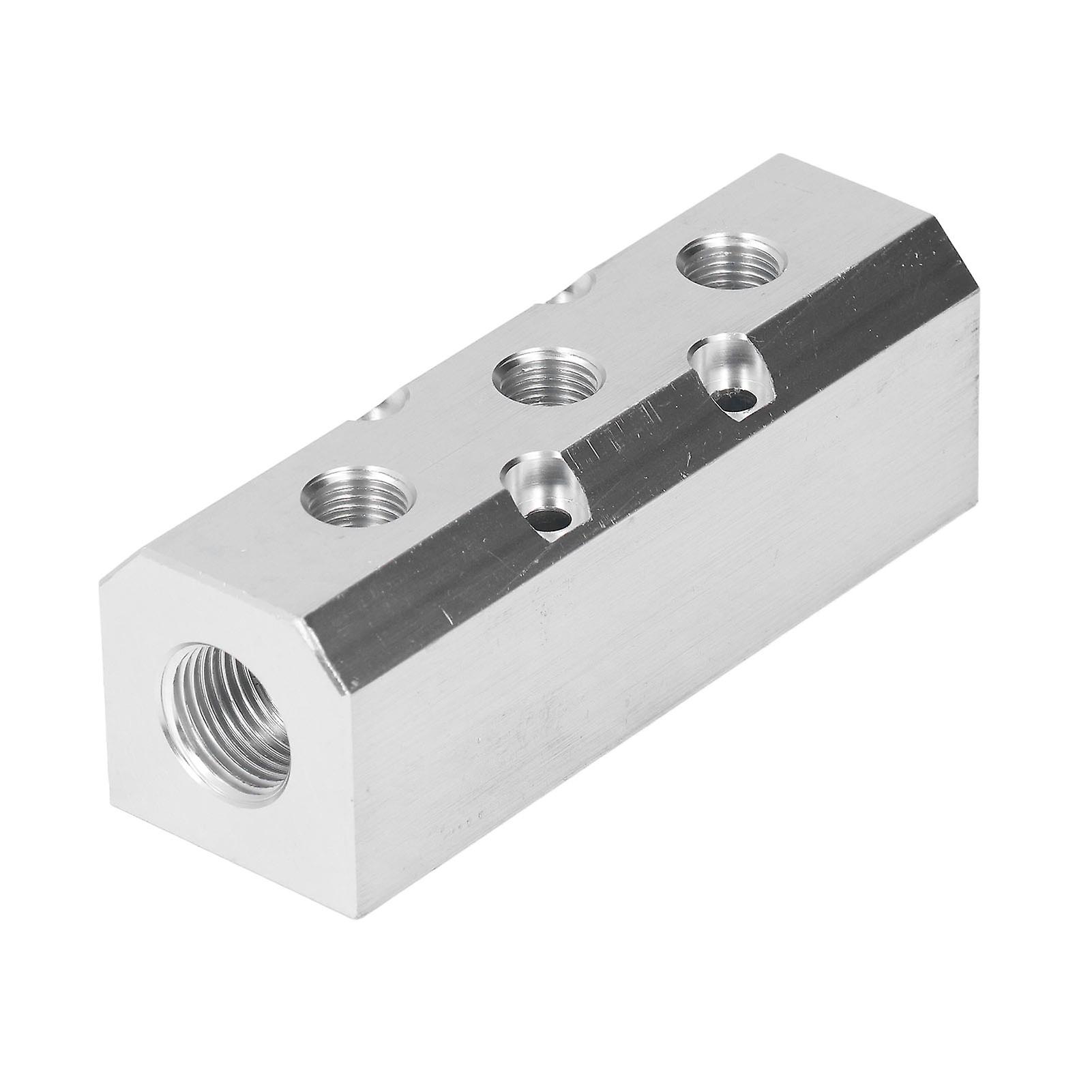 Collecteur d'air pneumatique grand débit en aluminium, bloc 40 x 40 mm, entrée G1/2, sortie G1/4, SY40-02-3F