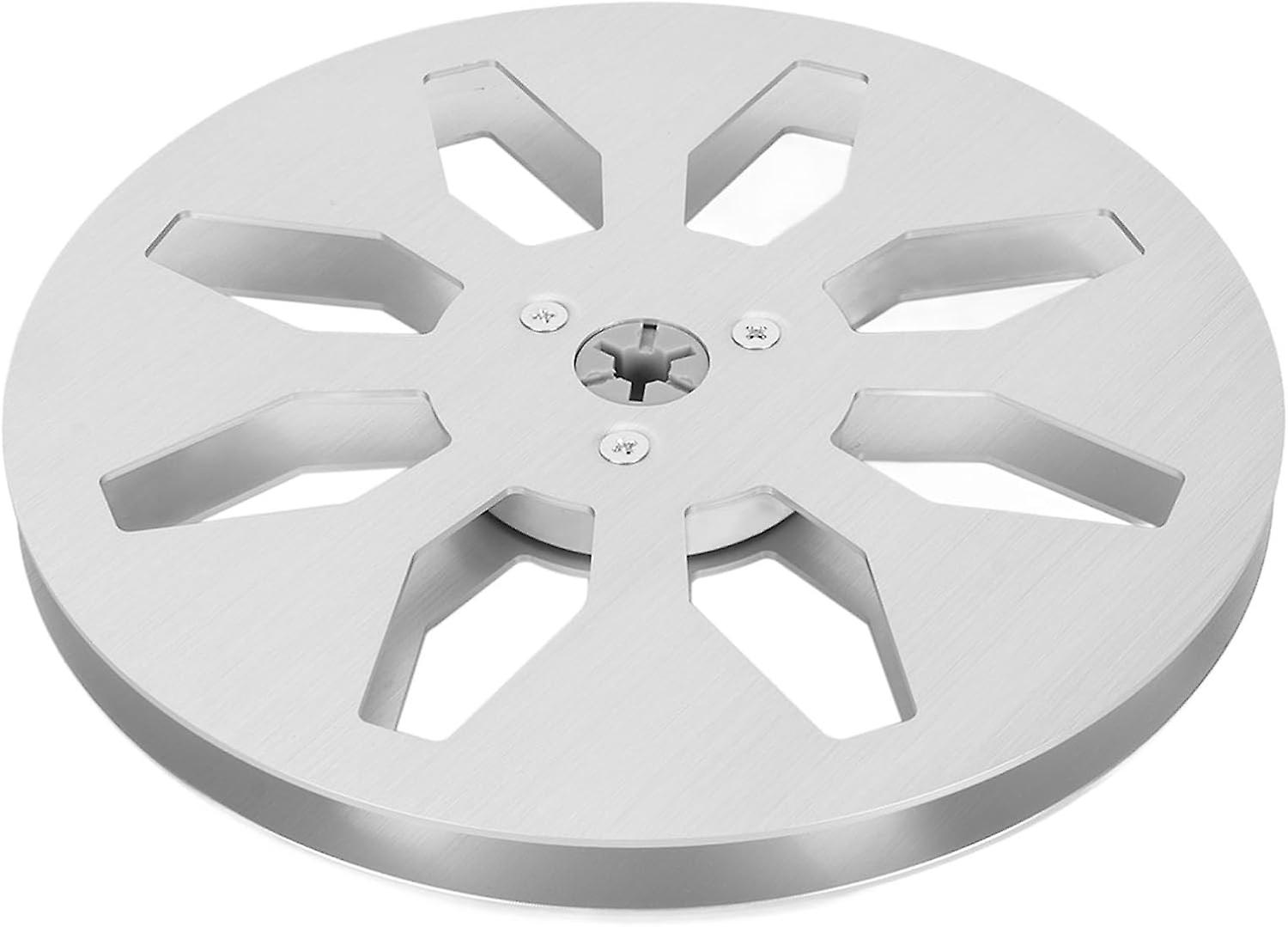 1/4 7 Inch Empty Tape Reel, 8 Holes 7inch Open Reel Sound Tape Empty Reel, Aluminum Alloy Take Up Re