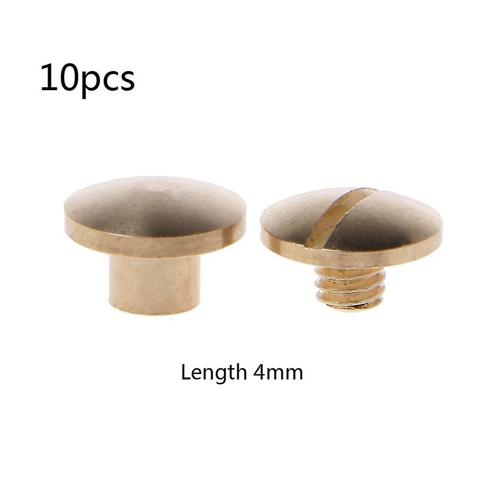 10 pares Chicago Parafusos de ligação de parafusos postes kit cinto de couro reparação fixar