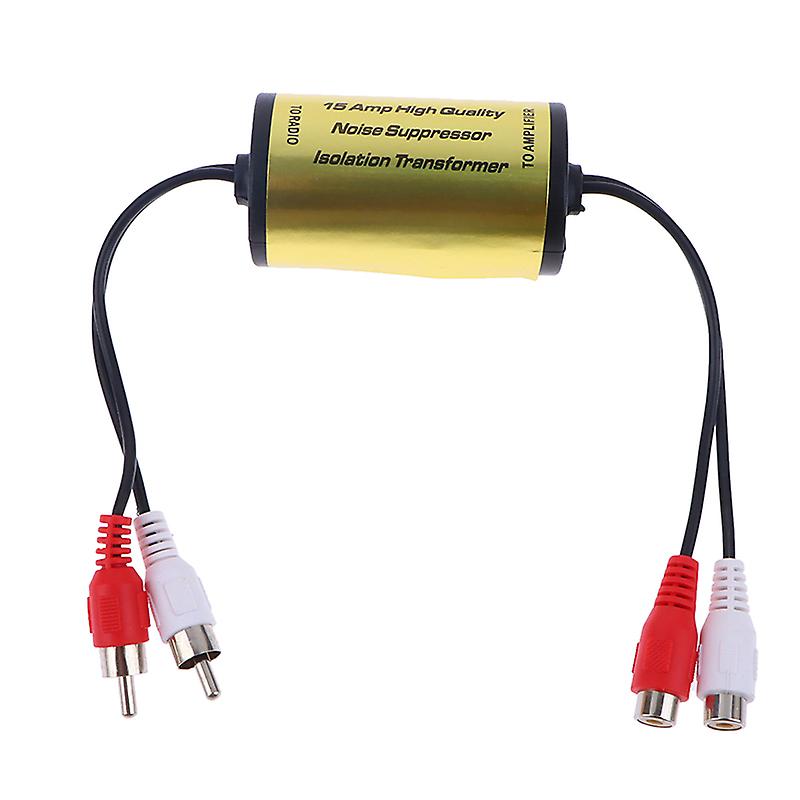 RCA Audio Noise Filter Suppressor Ground Loop Isolator For Car And Home Stereo
