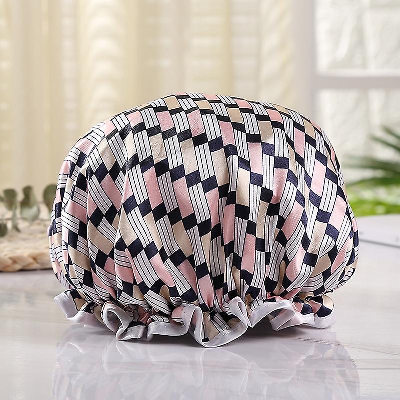 Practical Bathing Shower Hat for Makeup Color7