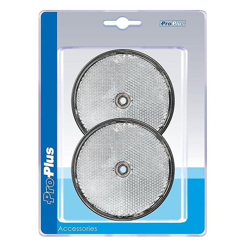 Reflektor fehér 80mm csavarozott 2 db buborékcsomagolásban