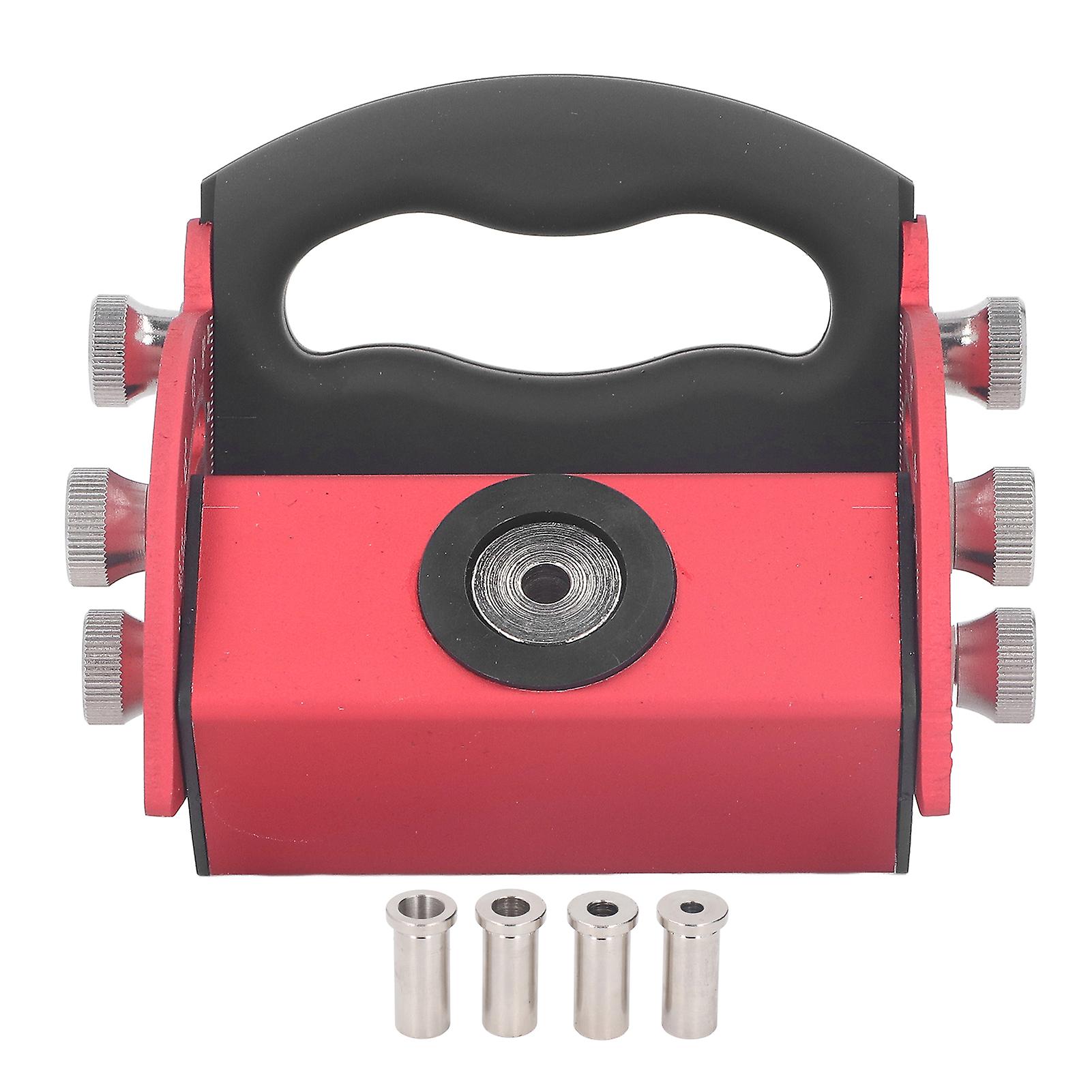 Pocket Hole Jig Kit, Woodworking Inclined Hole Locator Aluminum Alloy 0 to 90 Degree Adjustable Dowelling Jig