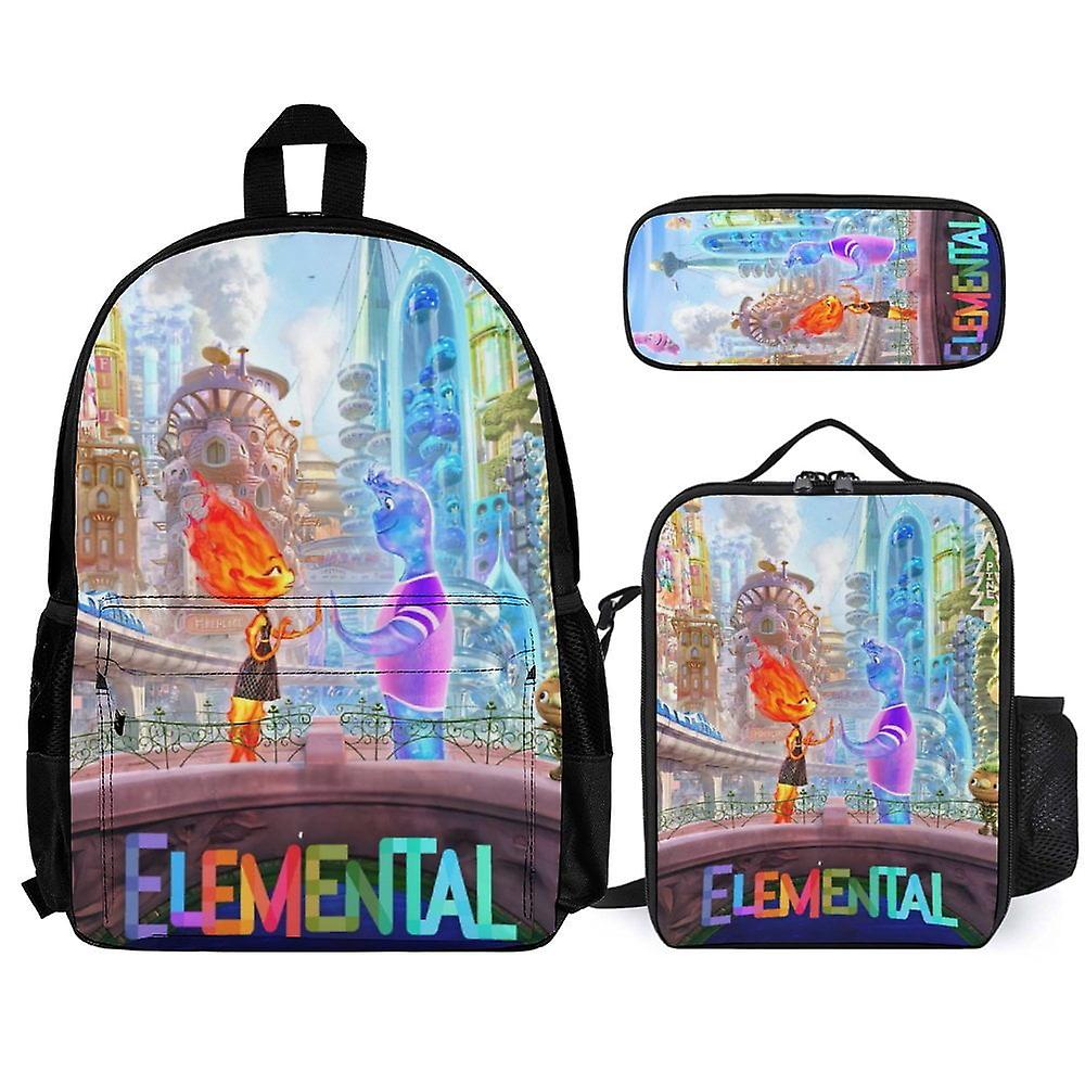 مجموعات حقائب الظهر Elemental 3 قطع مع حقيبة الغداء ومقلمة