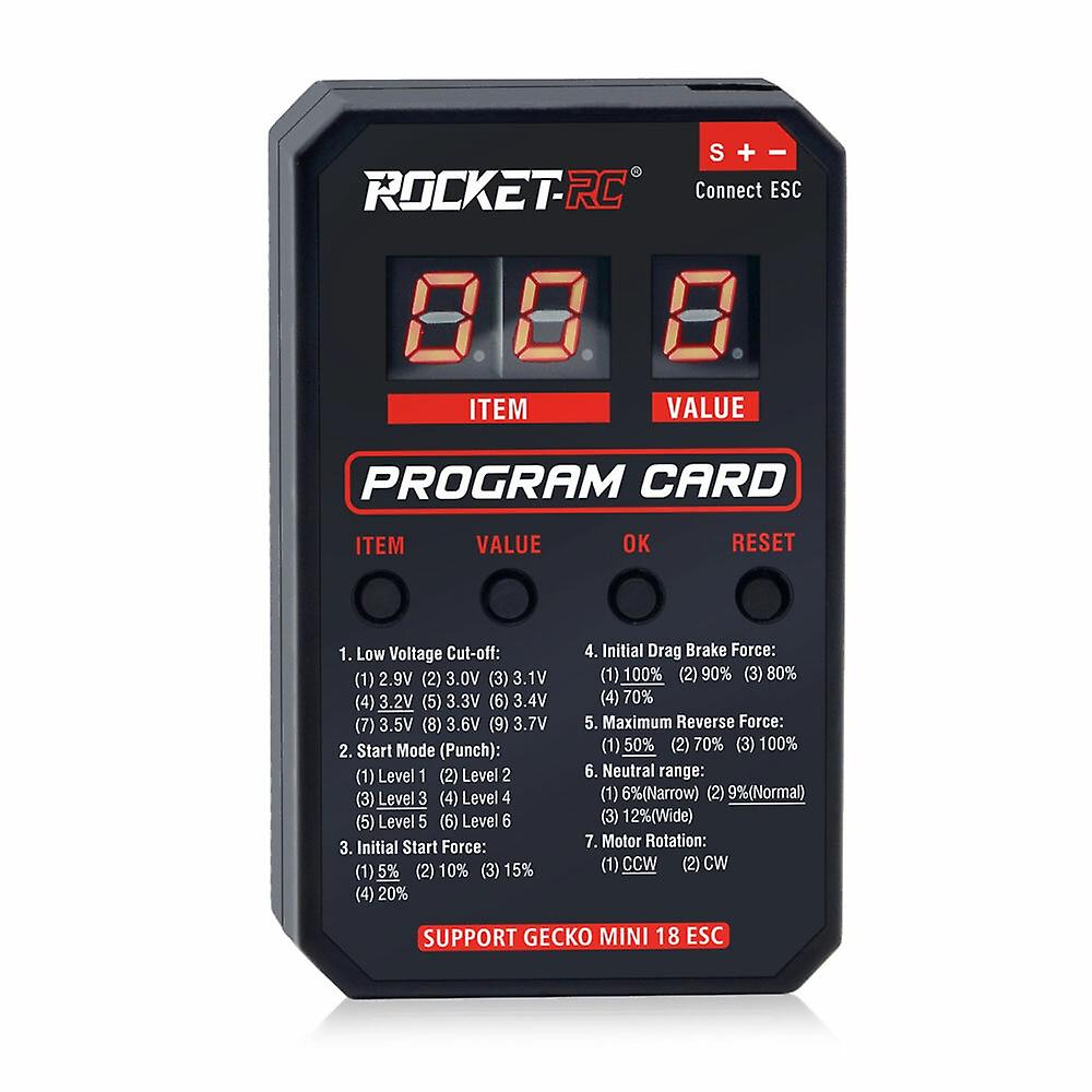 Surpass Hobby ROCKET LED Program Card for Rock Crawler Gecko Series MINI 18 30A ESC Brushless Waterp