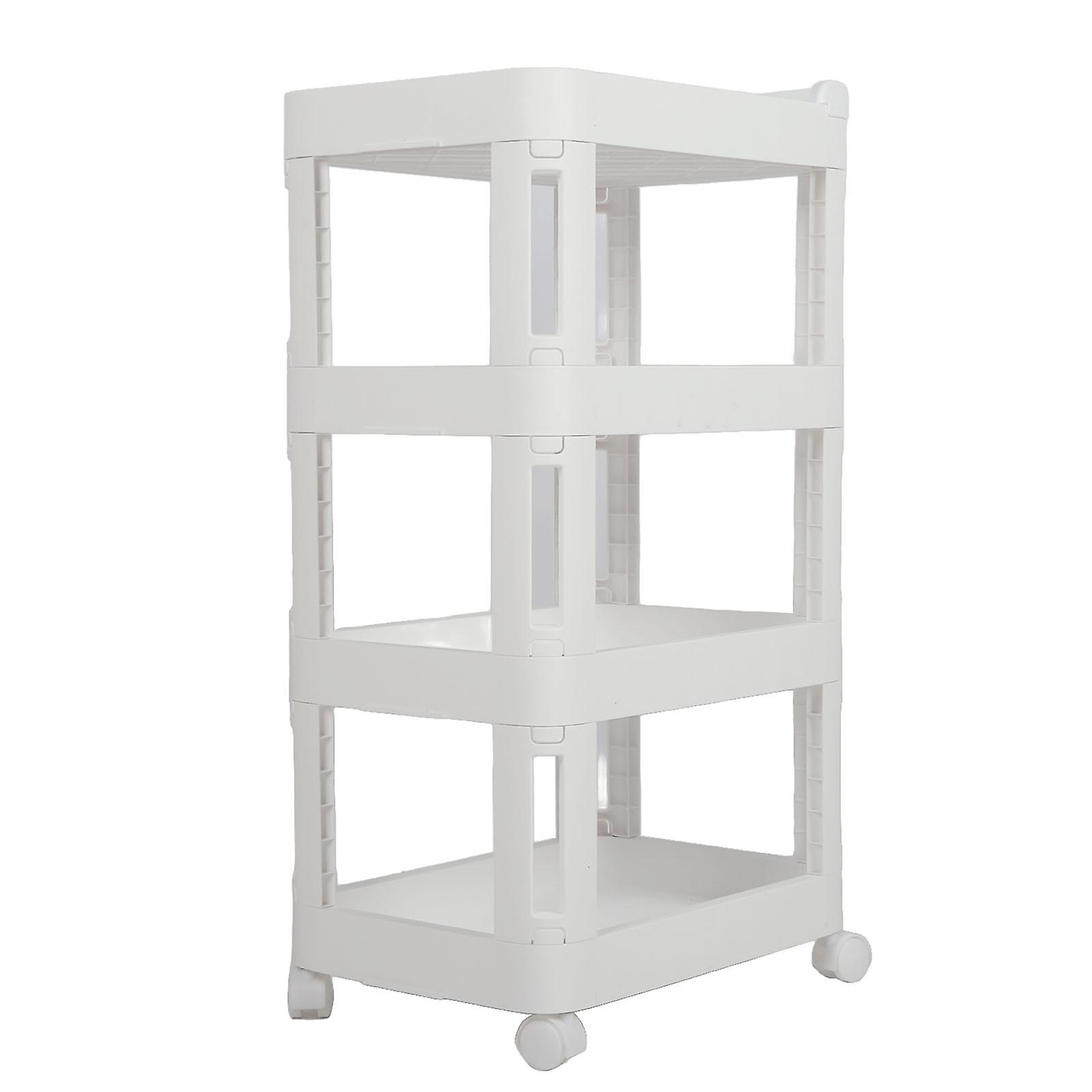 Rolling Storage Cart with Wheels Multi Functional Large Capacity Portable Mobile Utility Cart for Living Room Kitchen 820